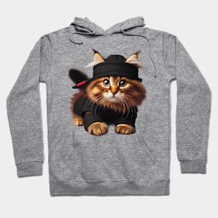 Cherished Shadow Warrior Ninja Cat Hoodie